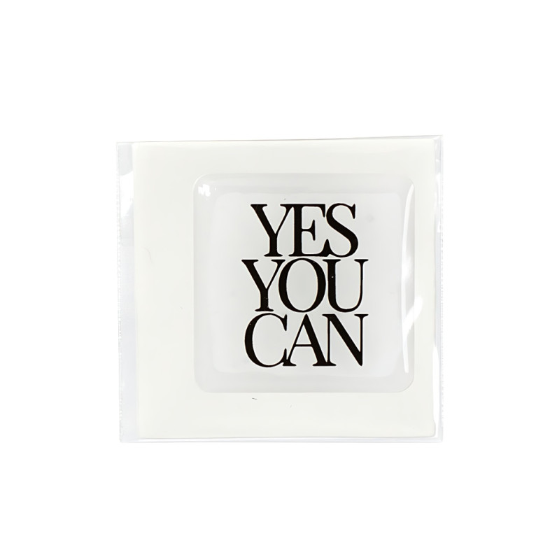 3D sticker YES YOU CAN 1 pc.