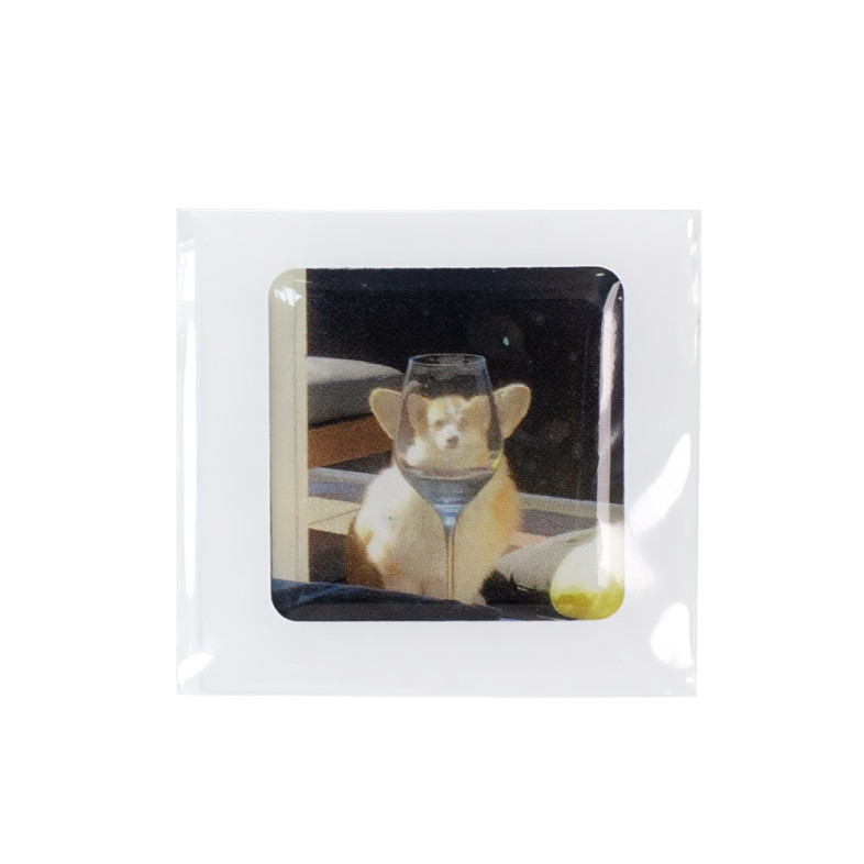 3D Corgi sticker 1 pc.