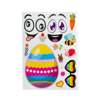 Zestaw stickerów 21×15 cm Pisanka Buźka mix kolorów 1 szt