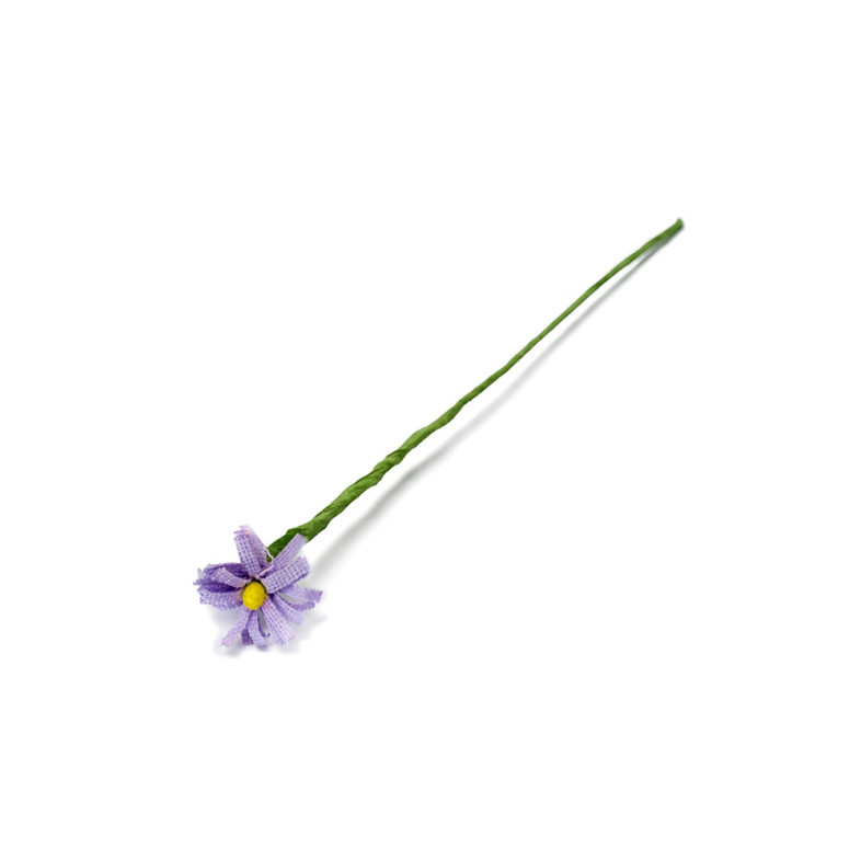Artificial flower daisy 15 mm purple 1 pc
