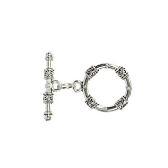 Toggle clasp 20 mm silver