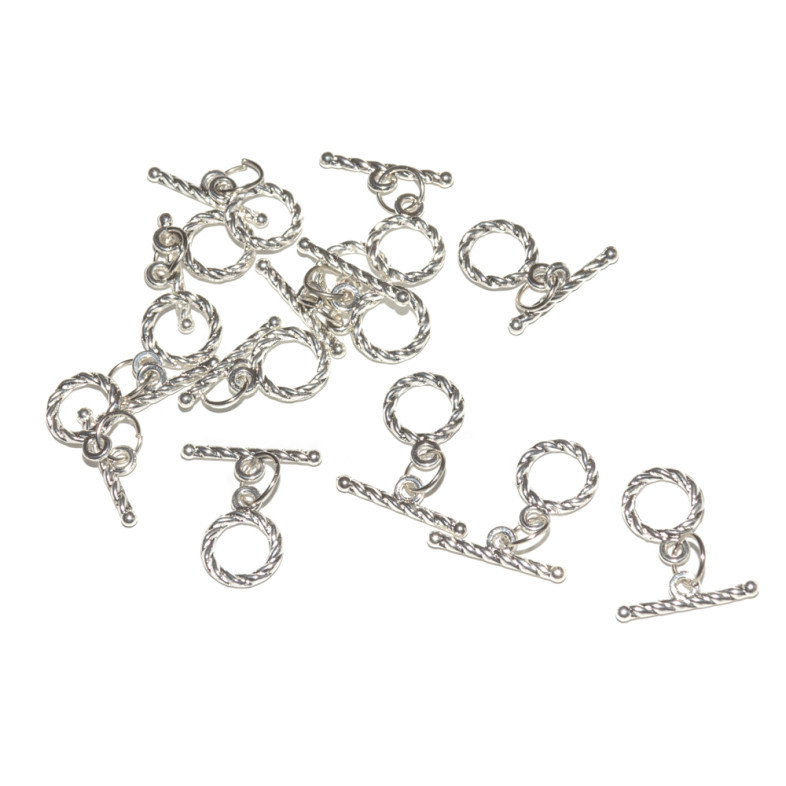 Toggle clasp 30×25 mm silver