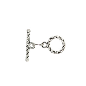 Toggle clasp 30×25 mm silver