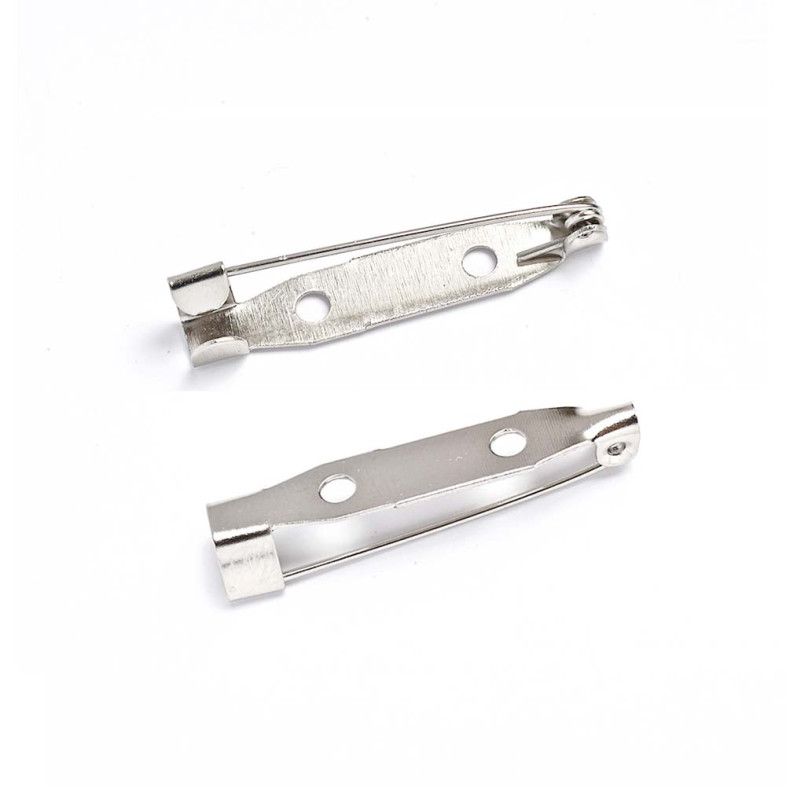 Baza do broszki 30×5,5 mm melchiorowy 1 szt