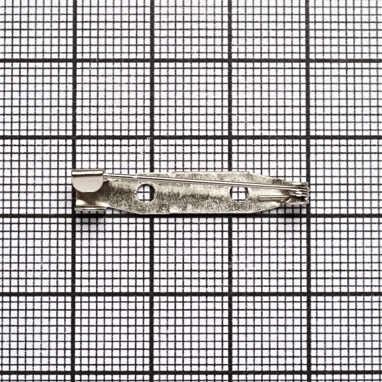 Baza do broszki 30×5,5 mm melchiorowy 1 szt