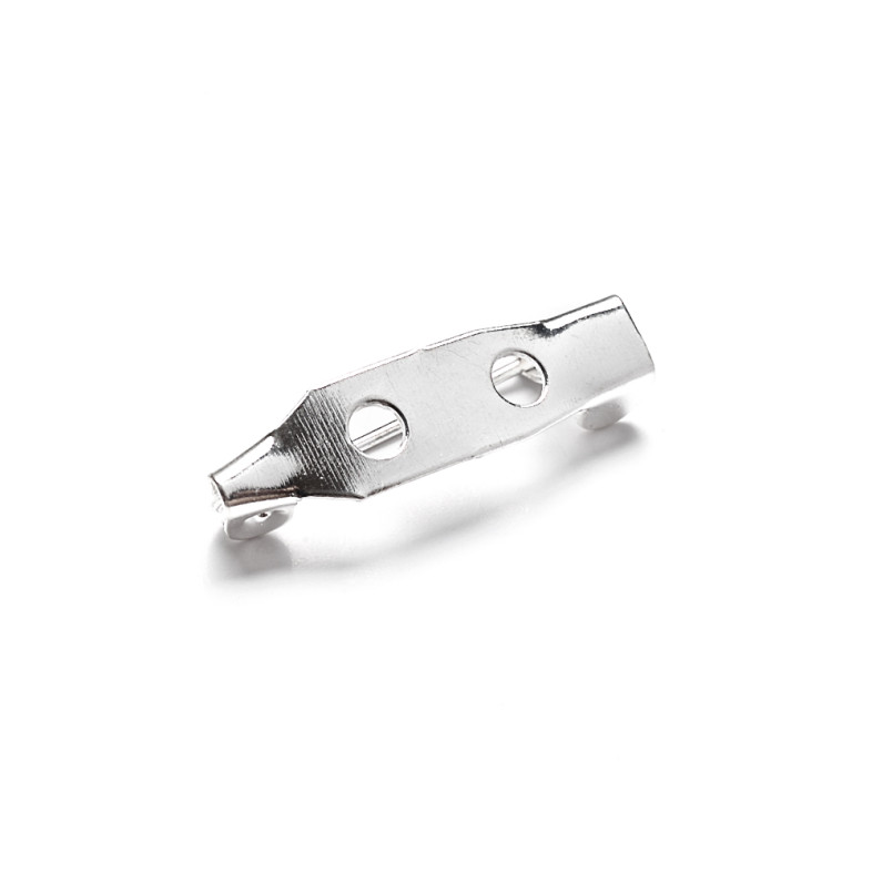 Brooch base 20×5 mm silver 1 pc.