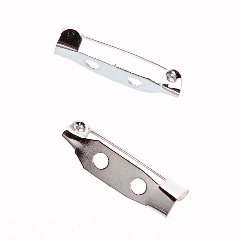 Brooch base 20×5 mm silver 1 pc.
