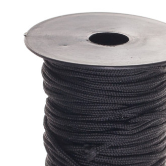 Sznurek paracord 2 mm czarny 1 metr