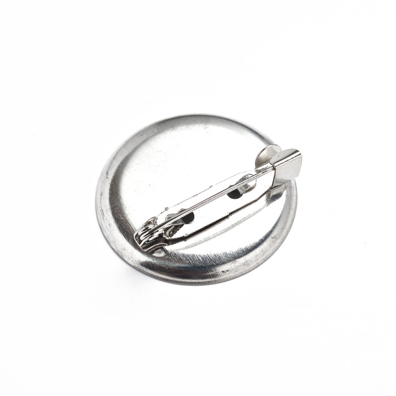 Brooch base 30 mm round adhesive cupronickel 1 pc.