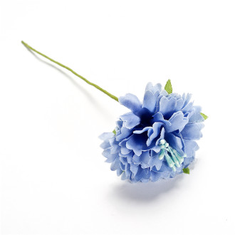 Artificial flowers 35 mm blue 1 pc