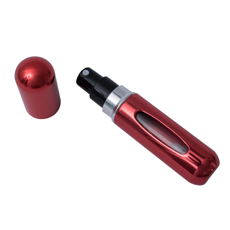 Perfume atomizer in a bottle 5 ml red cartridge