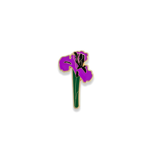 Metal pin badge Iris 1 pc.