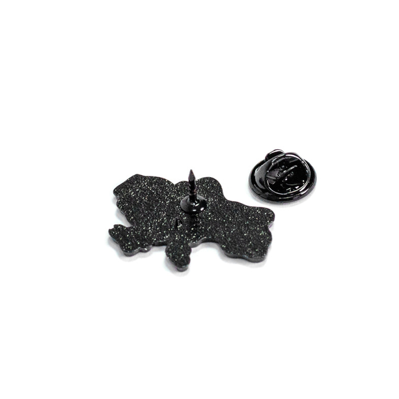 Metal pin badge Map of Ukraine with coat of arms 1 pc.