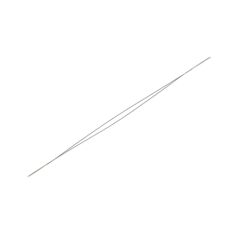 Forked cupronickel needle