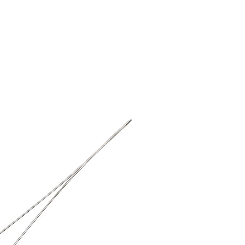 Forked cupronickel needle
