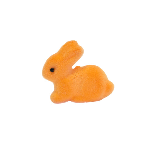 Decorative foam element 7×14 mm Orange Rabbit 1 pc.