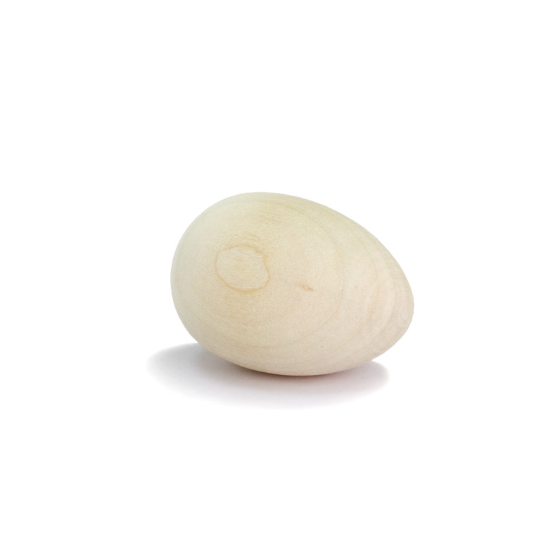 Drewniany blank 60×40 mm Jajeczny beżowy 1 szt