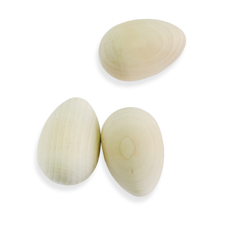 Drewniany blank 60×40 mm Jajeczny beżowy 1 szt