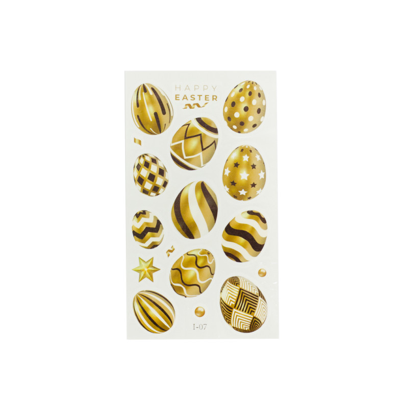 Temporary tattoos 12×6.8 cm Easter mix colors set #7 1 pc