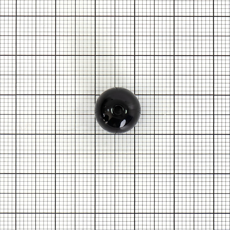 Koralik plastikowy 11 mm czarny 1 szt