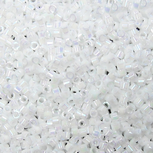 Japanese Miyuki Delica beads 11/0 DB-202 white pack of 5 g