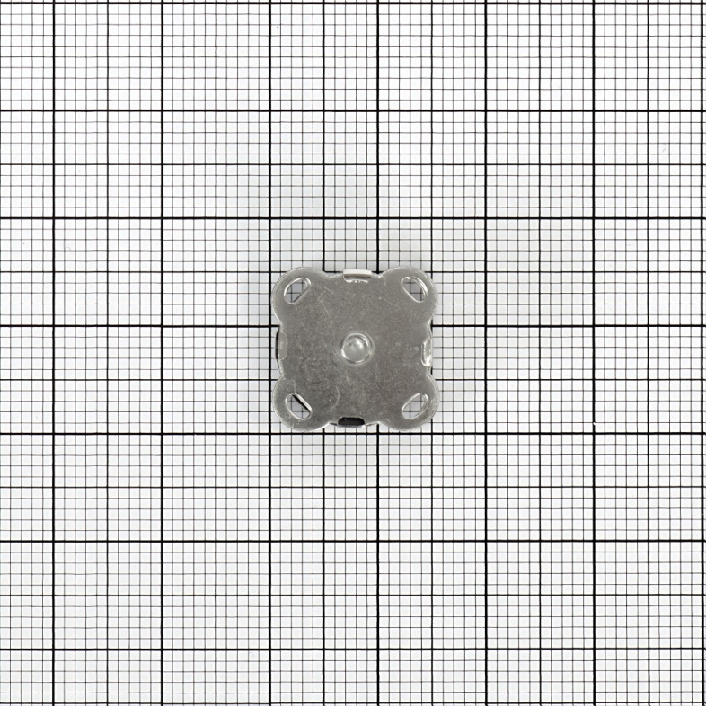 Magnetic button 14 mm dark steel 1 pc.