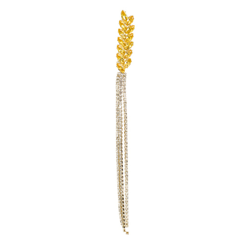 Brooch 155×11 mm Spikelet of gold 1 pc.