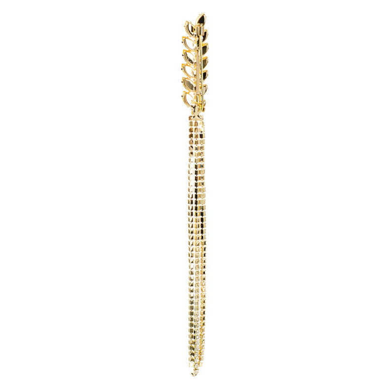 Brooch 155×11 mm Spikelet of gold 1 pc.