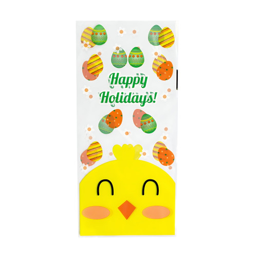 Plastic bag with zipper 12.5×27 cm Happy Easter Easter chicken