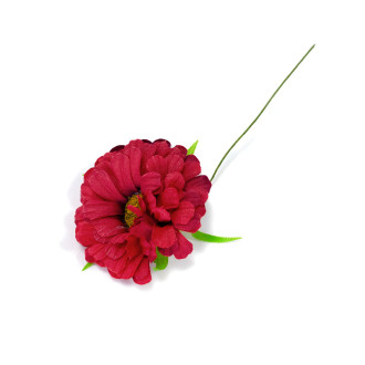 Artificial flower 5.5 mm Red chamomile 1 pc