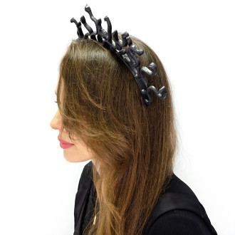 Plastikowa obręcz Snake czarna 1 szt