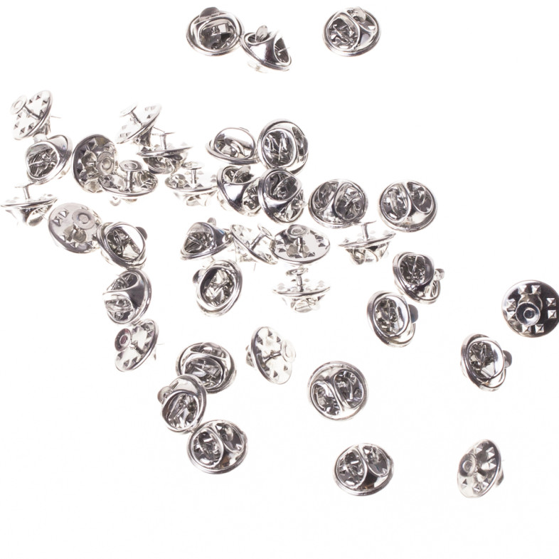 Base for badges 9×12 mm, 2 parts, cupronickel, 1 pc.