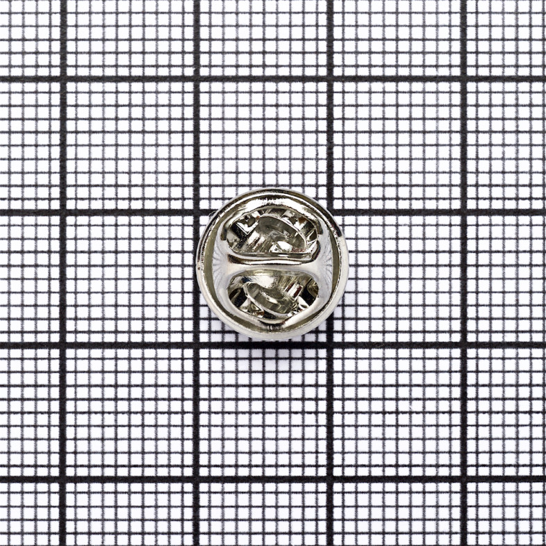 Base for badges 9×12 mm, 2 parts, cupronickel, 1 pc.