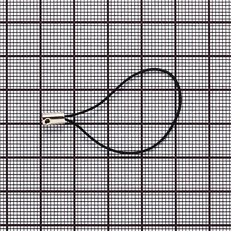 Key ring base 50 mm black 1 pc.
