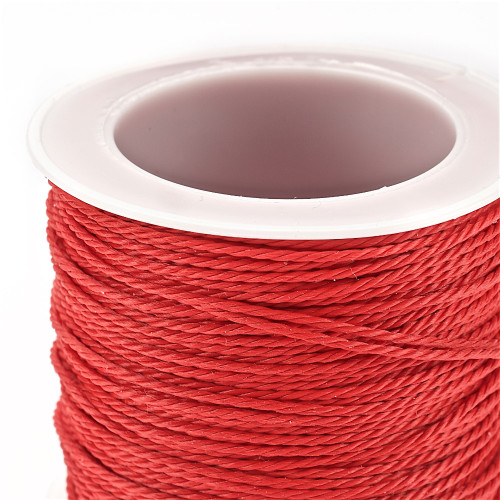 Taiwanese polyester cord 1 mm red 1 meter