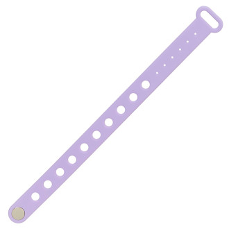 Silicone bracelet 21.5×1.5 cm purple 1 pc