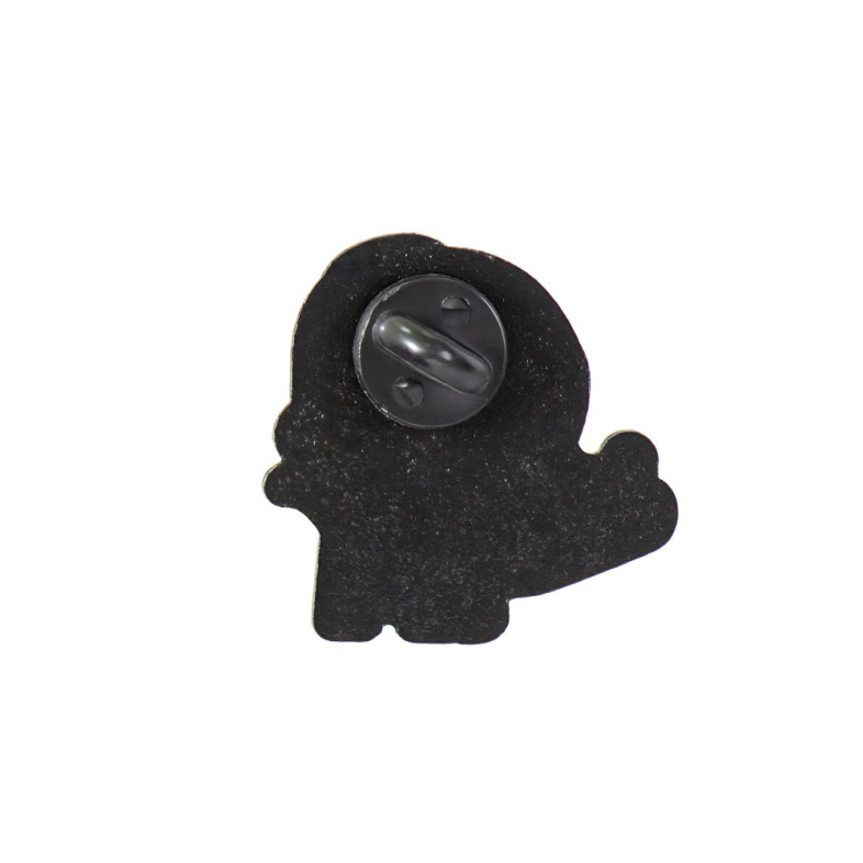 Metal pin badge Meme 1 black 1 pc.