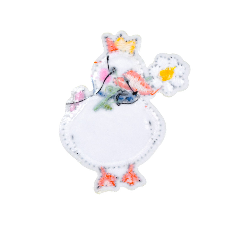 Fabric patch 55×70 mm White goose 1 pc.