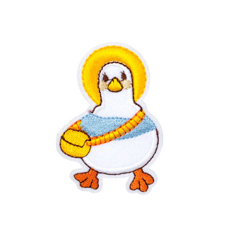 Fabric patch 45×70 mm Goose mix of colors 1 pc.
