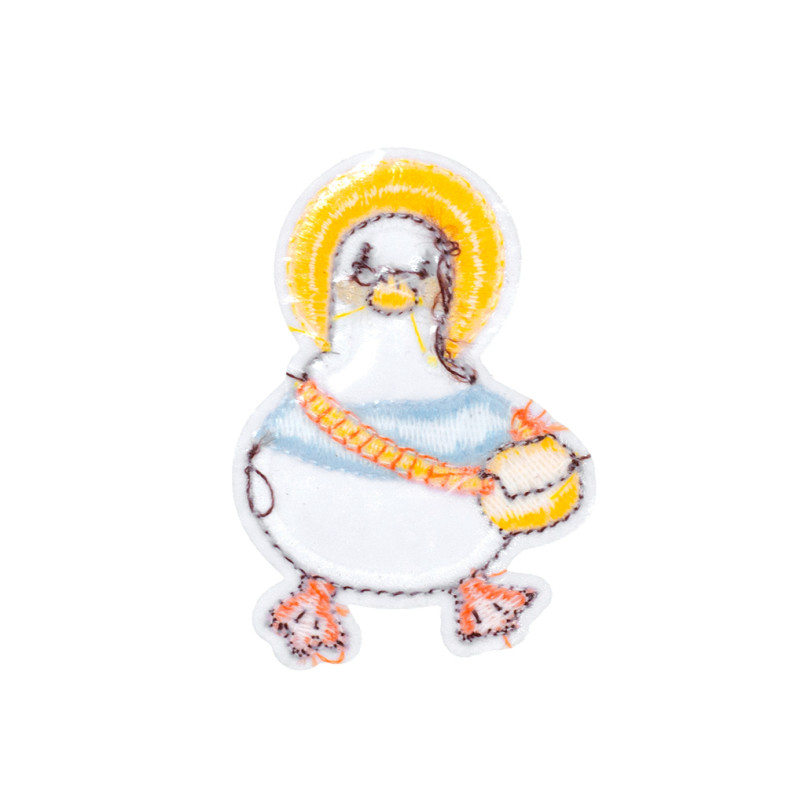 Fabric patch 45×70 mm Goose mix of colors 1 pc.
