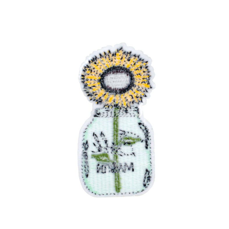 Fabric patch 45×70 mm Sunflower mix of colors 1 pc.