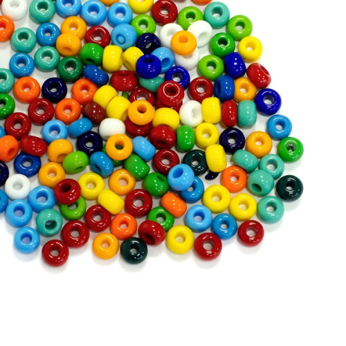 19690 Czech beads Preciosa 1/0 mix of colors 50g