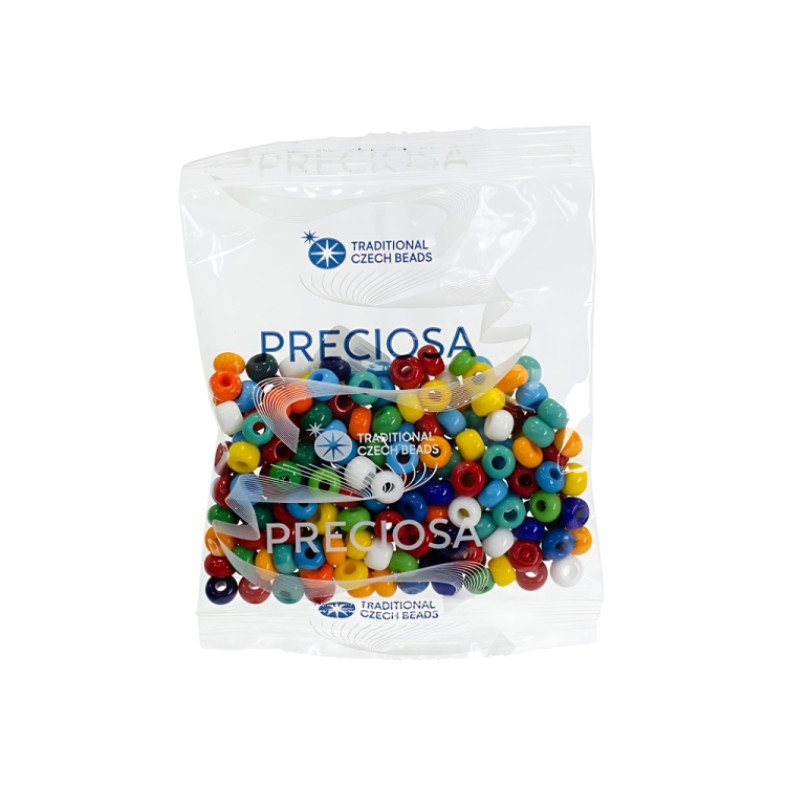 19690 Czech beads Preciosa 1/0 mix of colors 50g