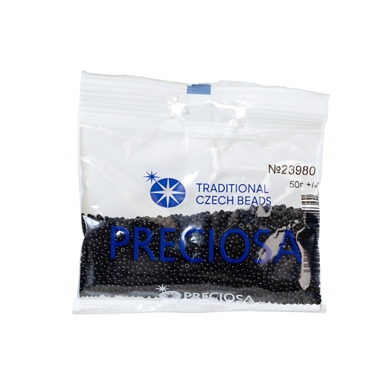 23980 Czech Preciosa beads 10 mm 50 g black