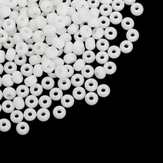 03050 czeskie koraliki Preciosa 6/0 biały 50 gr