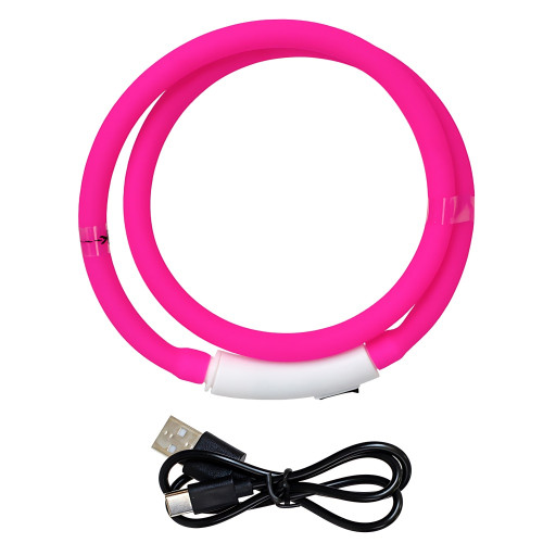Decorative silicone strap glows in the dark pink 1 pc