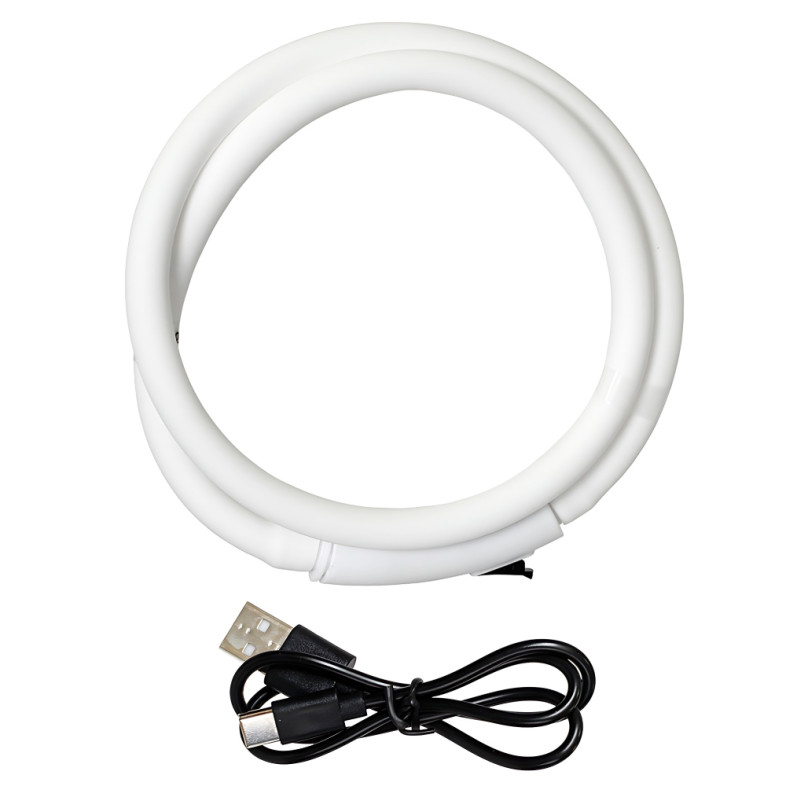 Decorative silicone strap glows in the dark white 1 pc