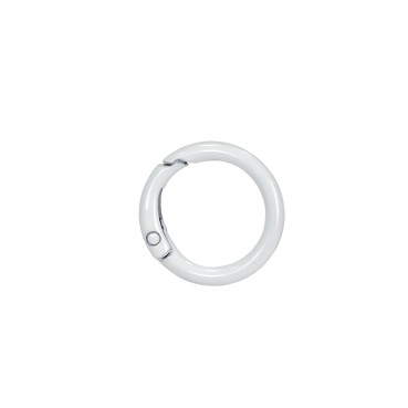Decorative carabiner 26 mm Circle gray 1 pc.