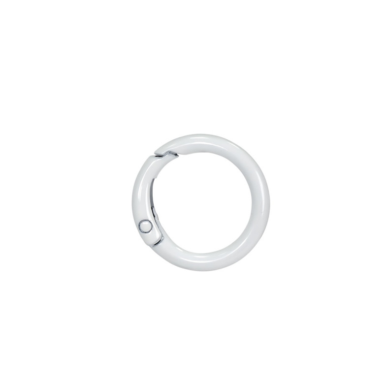 Decorative carabiner 26 mm Circle gray 1 pc.