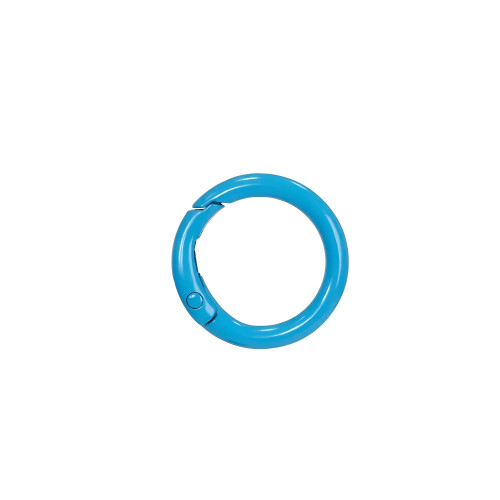 Decorative carabiner 26 mm Circle blue 1 pc